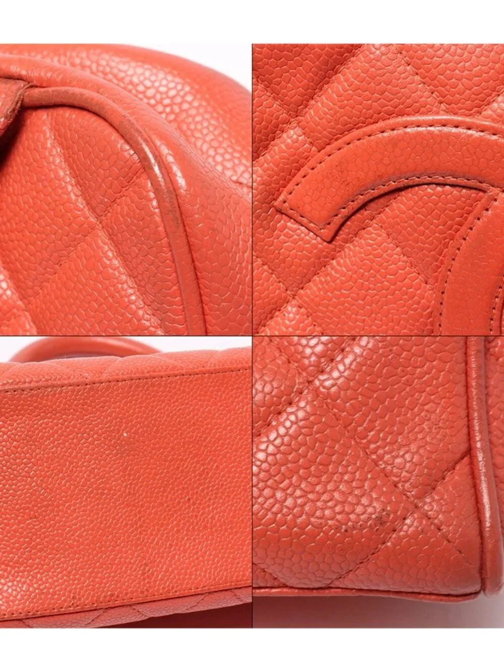 Chanel Handle Mini Boston Bag Quilted Gold